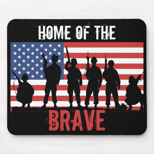 Home Of The Brave Mousepad (Front)