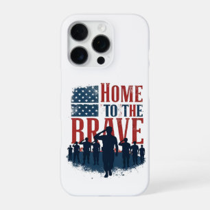 Home of the Brave Salute Tee iPhone 16 Pro Case