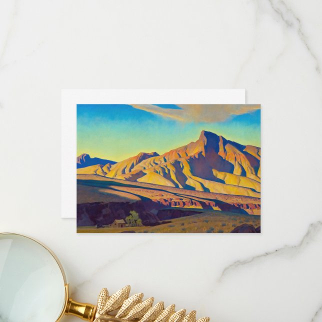 Home of the Desert Rat by Maynard Dixon Thank You Card (Front/Back In Situ)