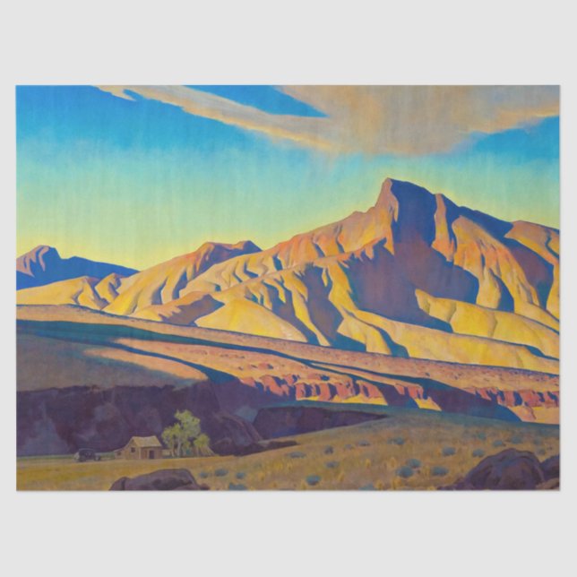 Home of the Desert Rat by Maynard Dixon Tissue Paper (Front)