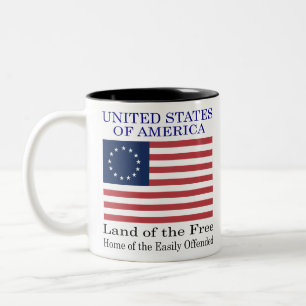 Home of the Easily Offended Two-Tone Coffee Mug