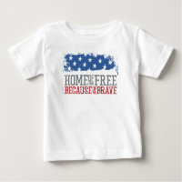 Home of the Free Because of the Brave US Flag