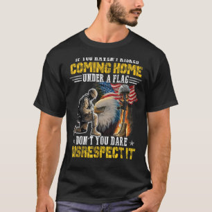 Home Of The Free Because Of The Brave  Veterans T-Shirt