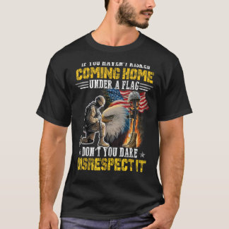 Home Of The Free Because Of The Brave  Veterans T-Shirt