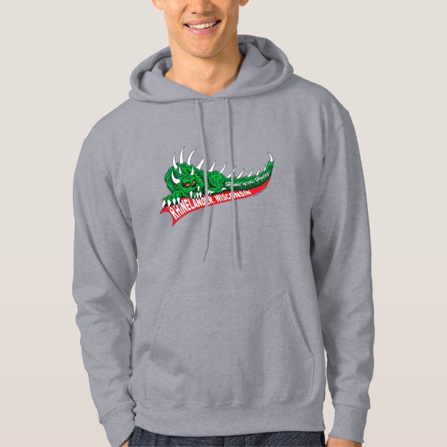 Home of the Hodag Rhinelander Wisconsin Hoodie (Front)