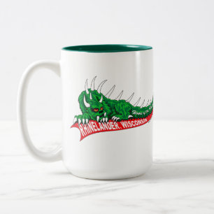 Home of the Hodag Rhinelander Wisconsin Two-Tone Coffee Mug