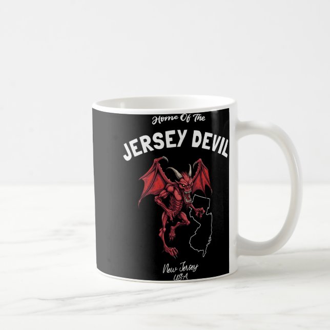Home Of The Jersey Devil New Jersey Usa Cryptid  Coffee Mug (Right)