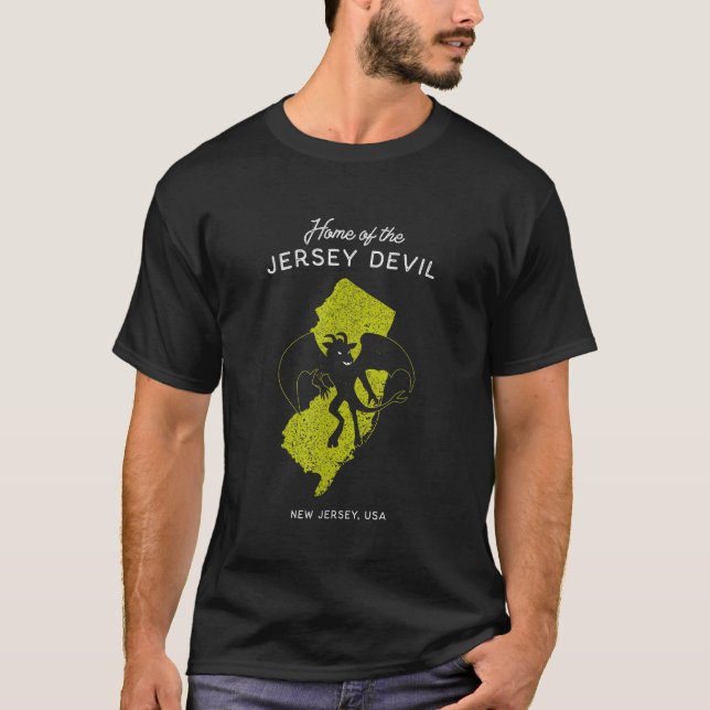 Home of the Jersey Devil New Jersey USA T-Shirt (Front)