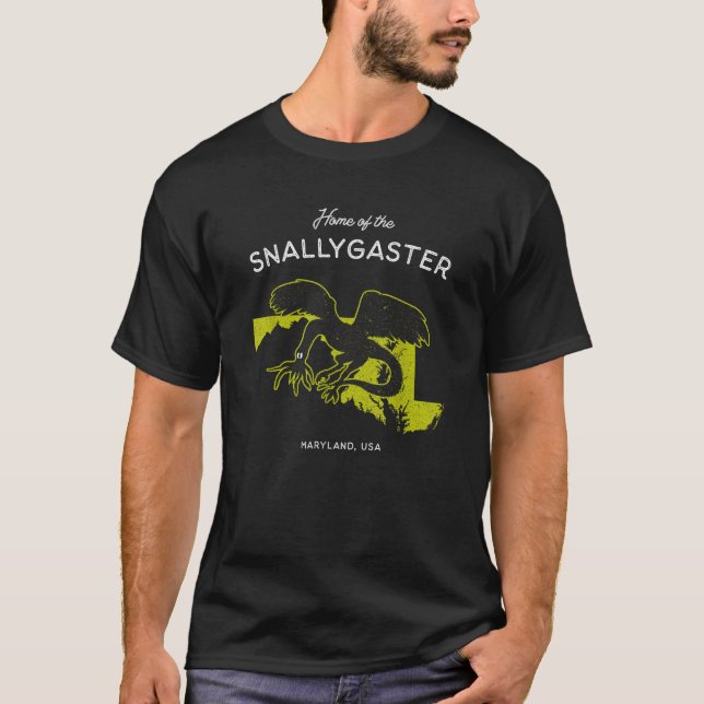 Home of the Snallygaster Maryland USA T-Shirt (Front)