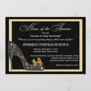 Home of the Sparrow Fashion Show Reduced Invitation