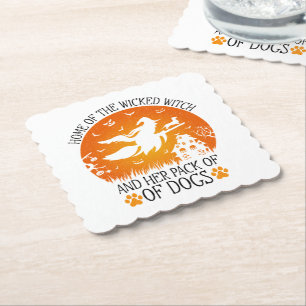 Home Of The Wicked Witch And Her Pack Of Dogs Cool Paper Coaster