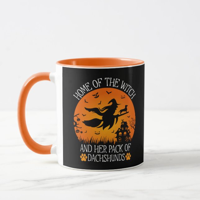 Home Of The Witch And Her Pack Of Dachshunds Cool Mug (Left)