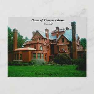 Home of Thomas Edison Postcard