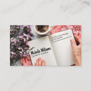 Home Office Desk Workspace Business Card