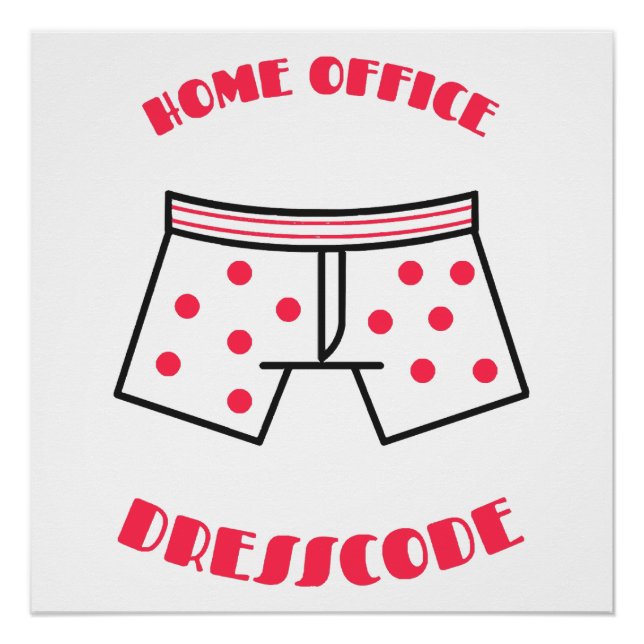 Home office dresscode poster (Front)