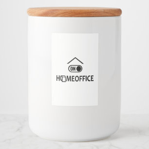 Home office on - Homeoffice on Food Label
