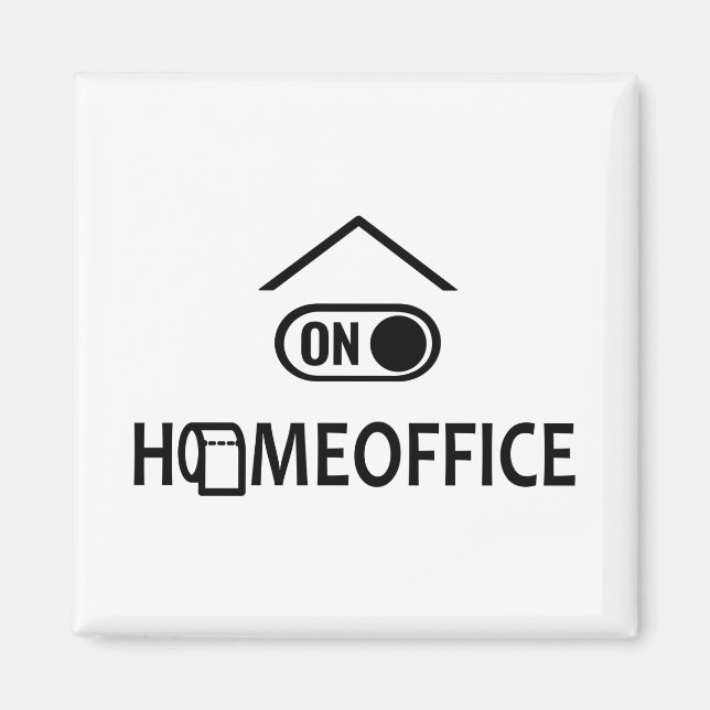 Home office on - Homeoffice on Magnet (Front)