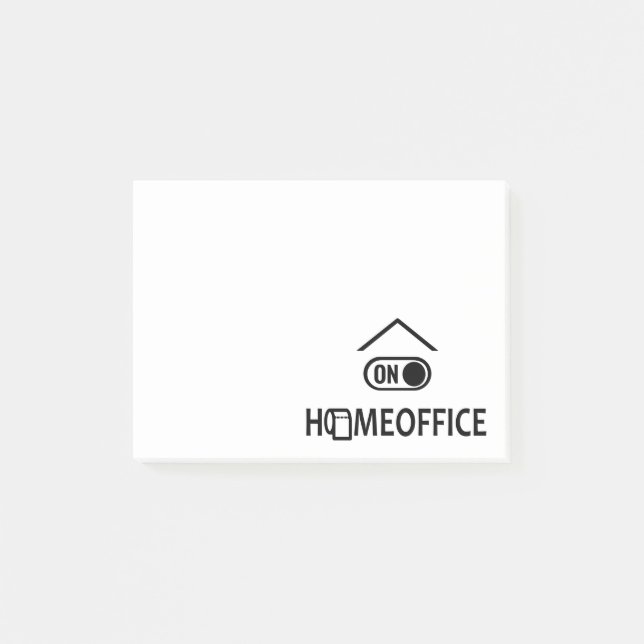 Home office on - Homeoffice on Post-it Notes (Front)