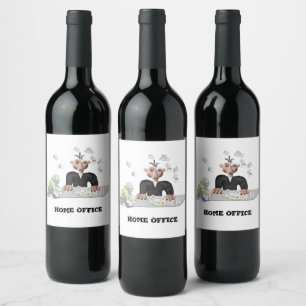 Home Office , Personalised Wine Label