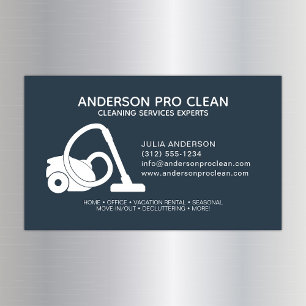 Home & Office Pro Cleaning Magnetic Business Card