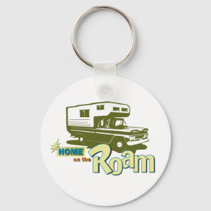 Home on the Roam retro pickup camper truck RV Key Ring