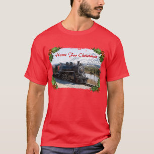 Home on the Train for Christmas Men's Shirt