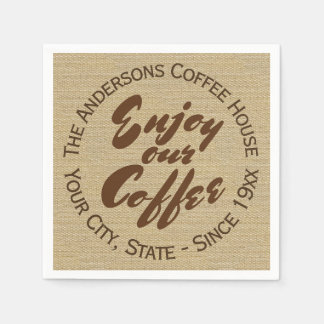 Home or Business Coffee Shop Napkin