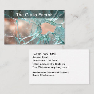 Home Or Office Window Repair & Replacement Business Card