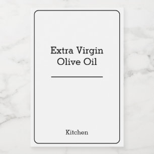 home organisation Minimalist Modern storage jar Food Label