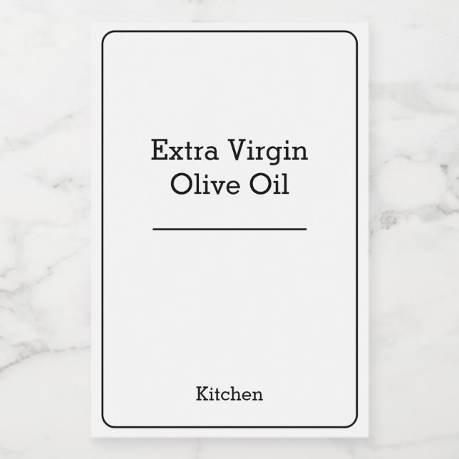 home organisation Minimalist Modern storage jar Food Label (Single Label)