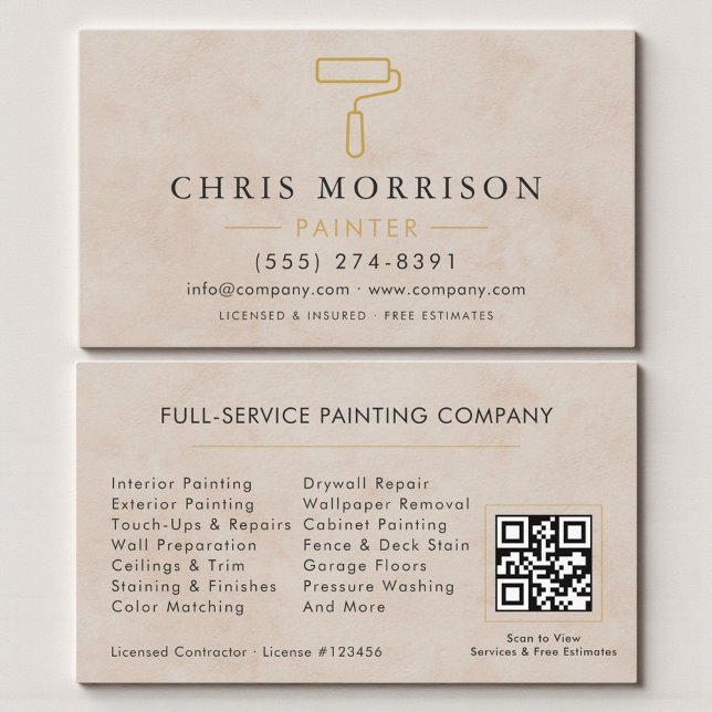 Home Painter Professional QR Code Business Card (Creator Uploaded)