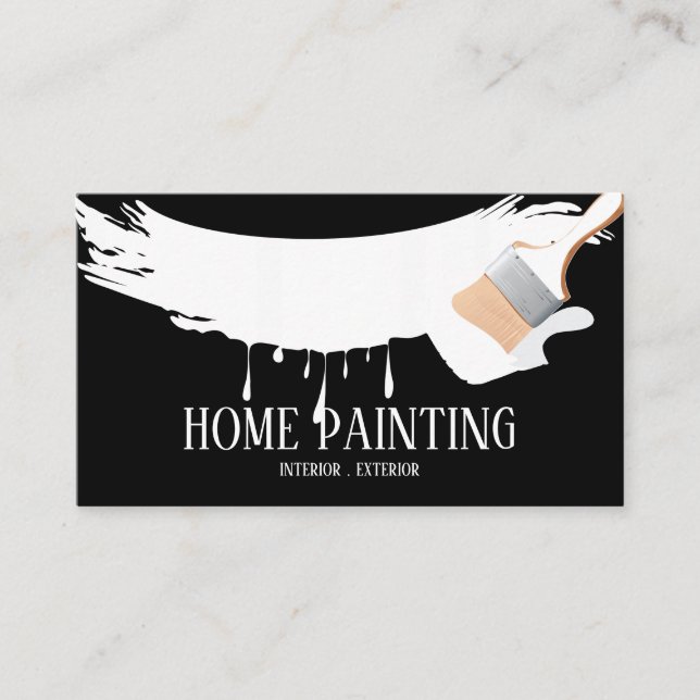 Home Painting Construction Business Card (Front)