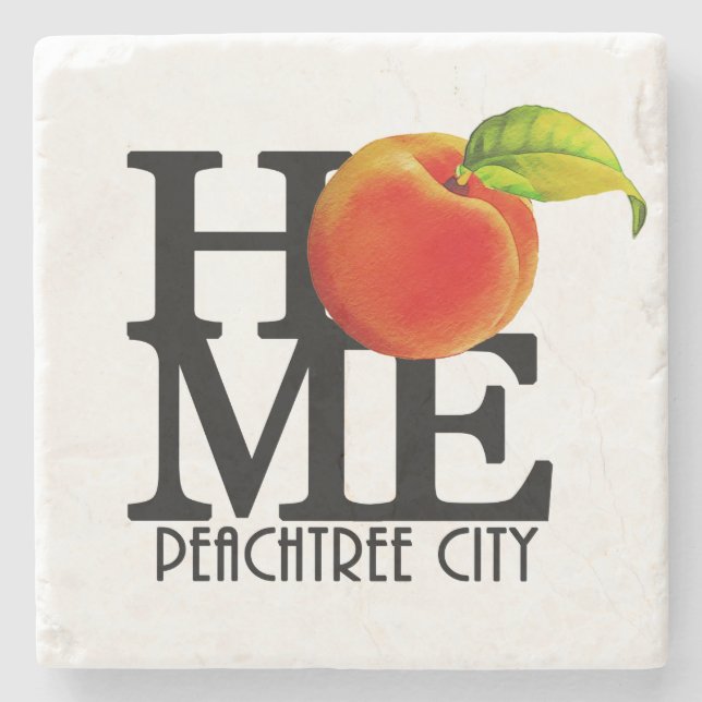 HOME Peachtree City Georgia Stone Coaster (Front)