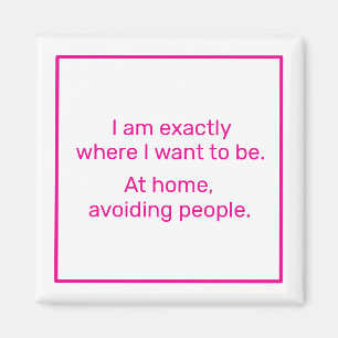 Home (pink) magnet