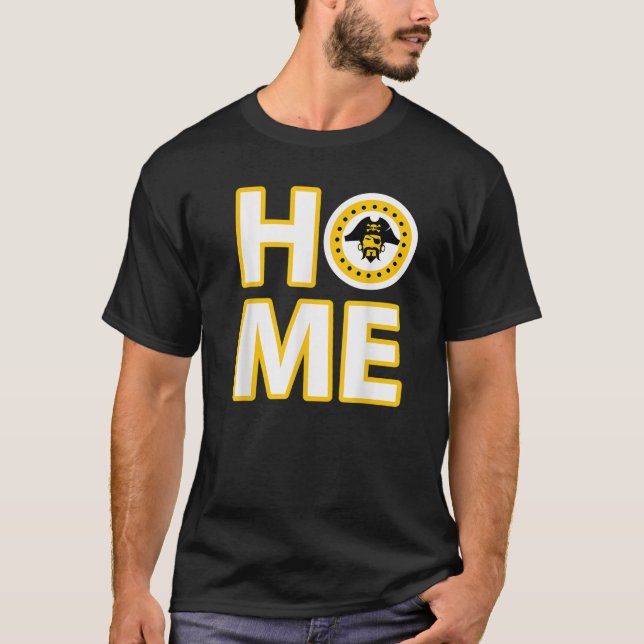 HOME Pirate School Masco Black Gold Tee (Front)