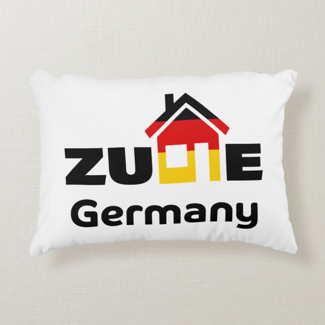 Home Print In German Accent Pillow (Front)