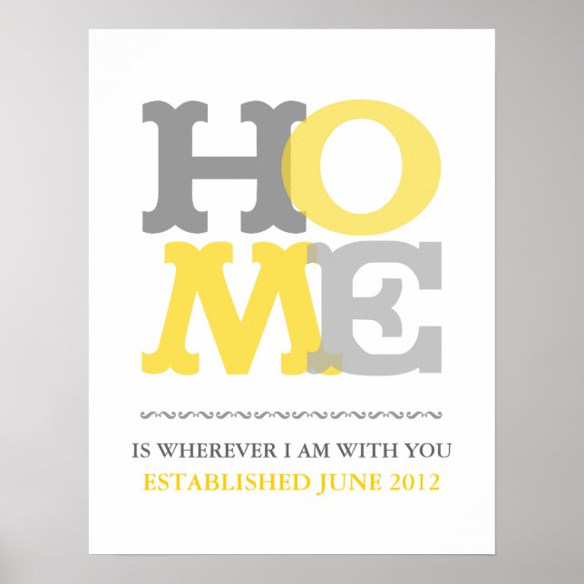 Home print or poster customise personalise (Front)