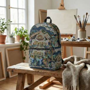 Home Printed Backpack