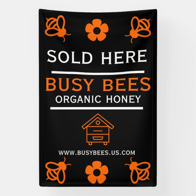 Home Produce Honey  Banner (Vertical)