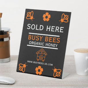 Home Produce Honey  Pedestal Sign