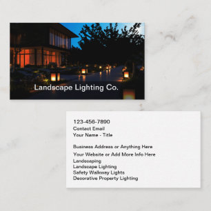 Home Property Landscape Lighting Business Card