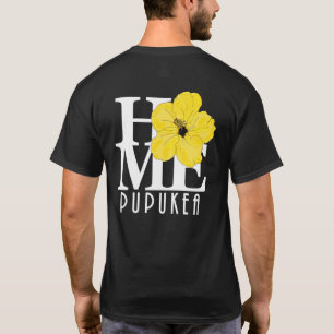 HOME Pupukea Yellow Hibiscus (back print) T-Shirt
