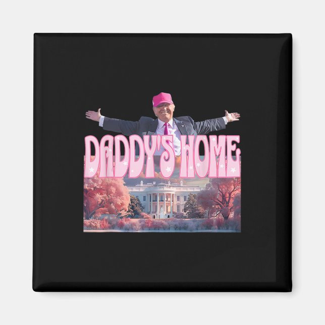 Home Real Donald Pink Preppy Edgy Good Man Trump  Magnet (Front)
