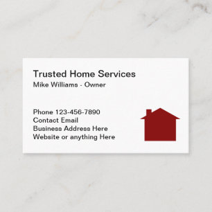 Home Real Estate Business Cards