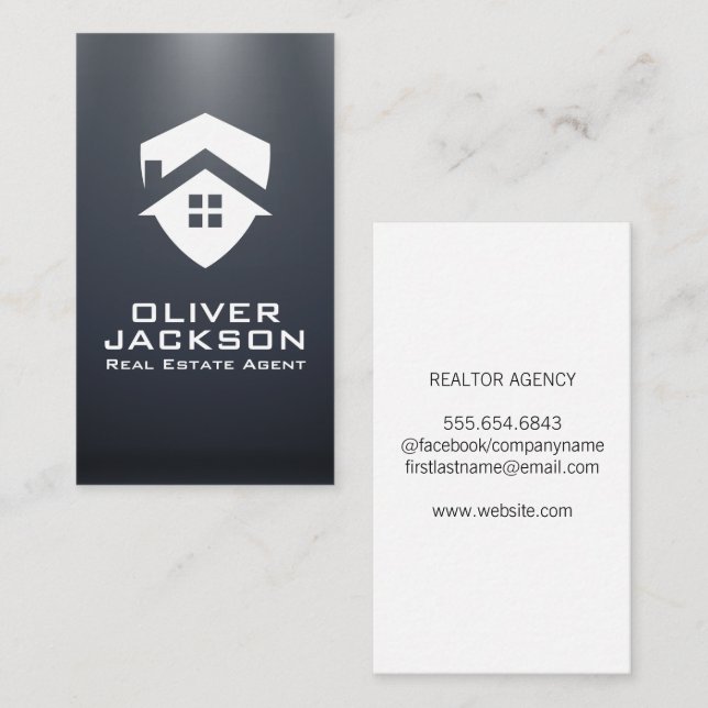 Home Real Estate Logo | Residential Business Card (Front/Back)