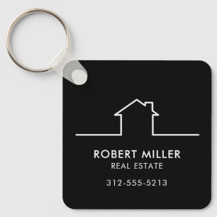 Home Real Estate Realtor Promotional QR Code Key Ring