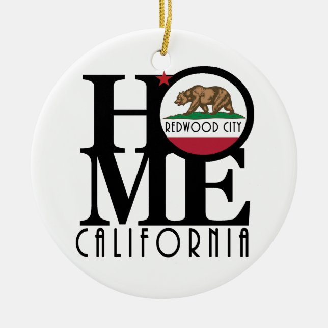 HOME Redwood City Ceramic Tree Decoration (Front)