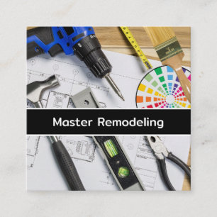 Home Remodeling Big Bold Business Cards