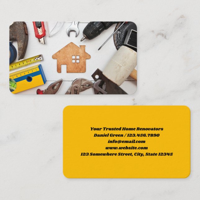 🏠︎ Home Remodeling Business Card (Front/Back)