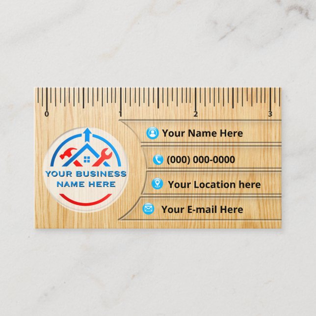 Home Remodeling Business Cards (Front)